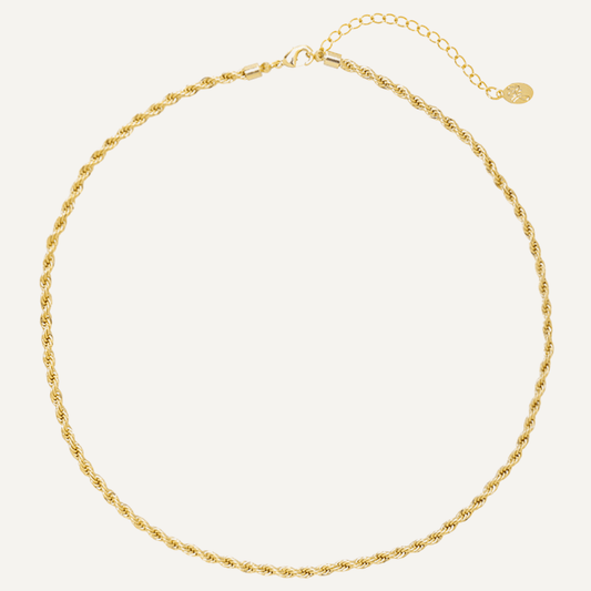 Collana Diana catenina semplice placcata oro, Finitura oro - Trinwel.com